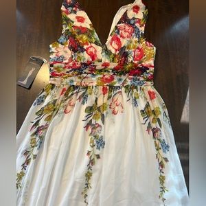Floral print maxi dress